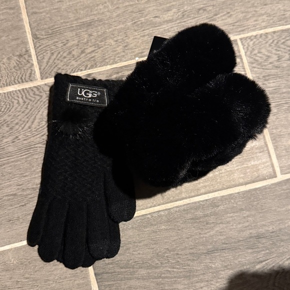 UGG black glove and ear muff set - Picture 4 of 7